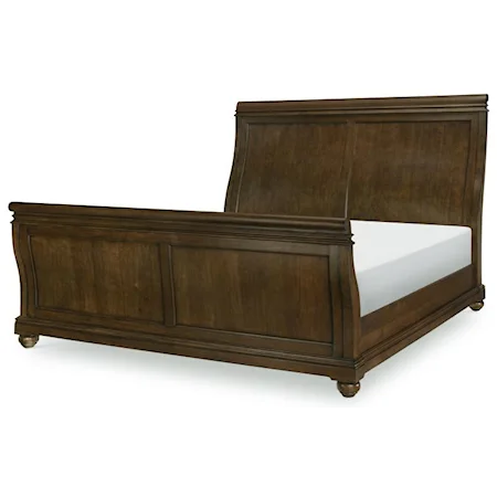 Traditional California King Sleigh Bed